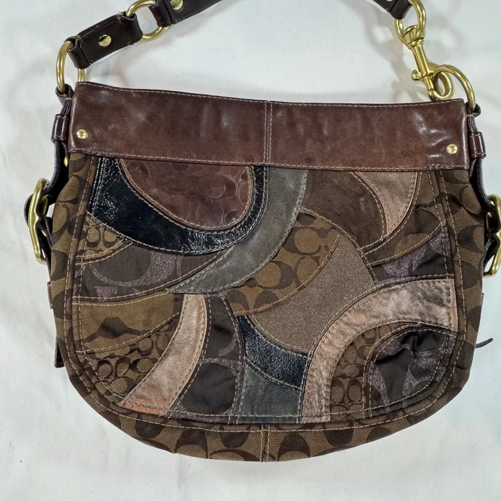 Coach patchwork hobo